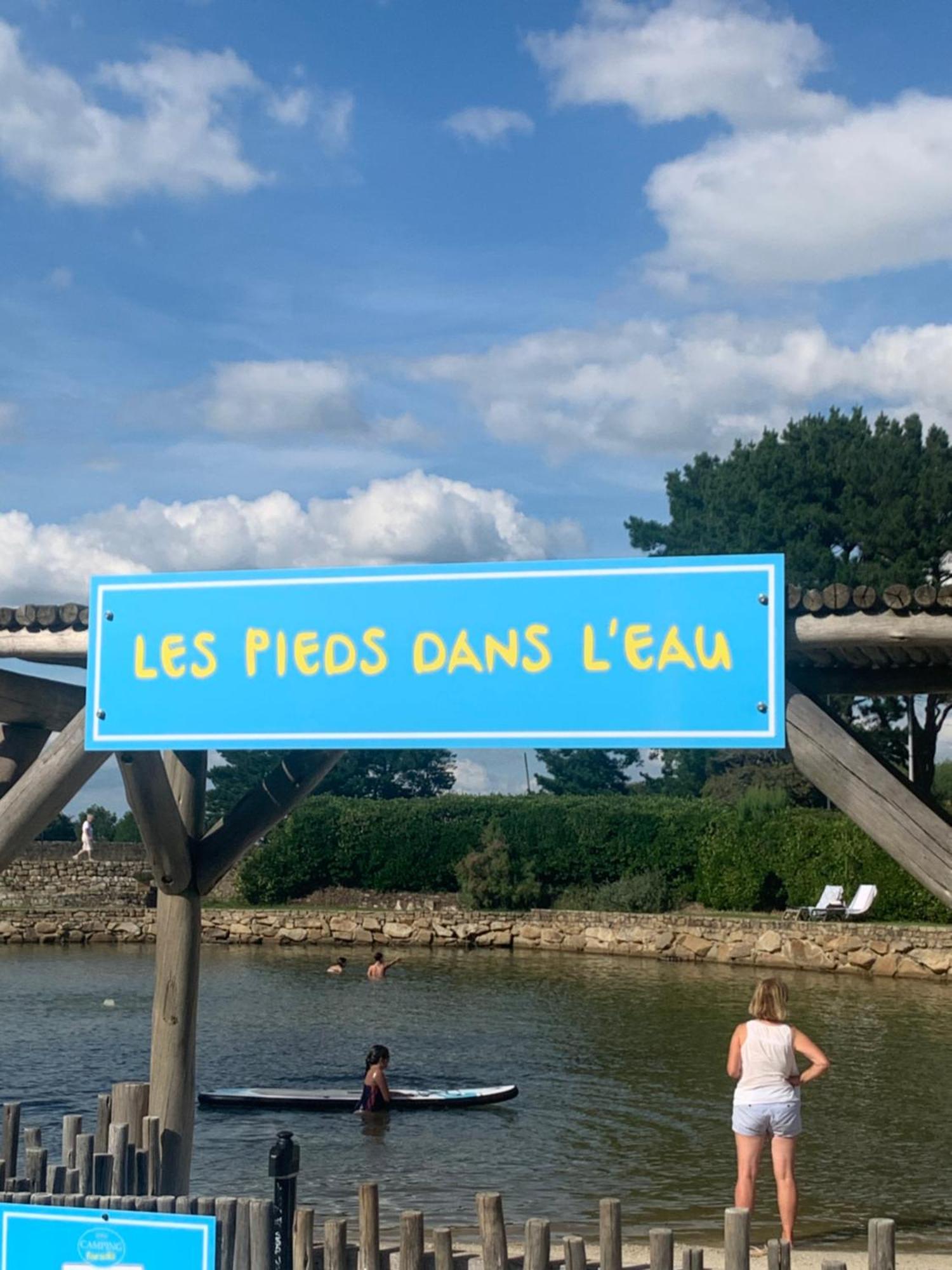 Camping Paradis Le Moulin Des Oies Belz Экстерьер фото